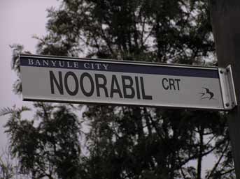 Street Sign for Noorabil Court